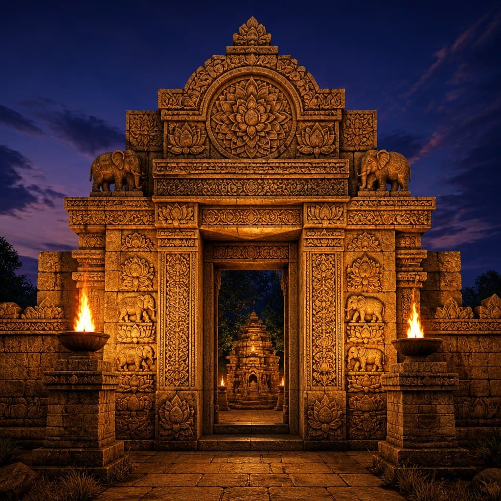AI-generated interpretation of Ancient Indian Art