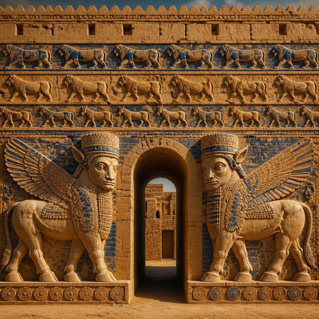 AI-generated interpretation of Mesopotamian Art
