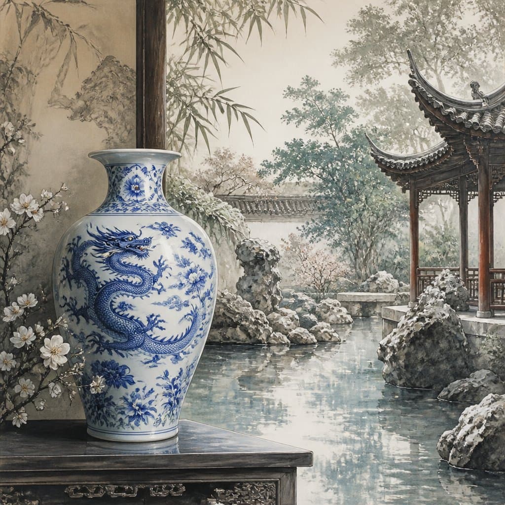 AI-generated interpretation of Ming Dynasty Art