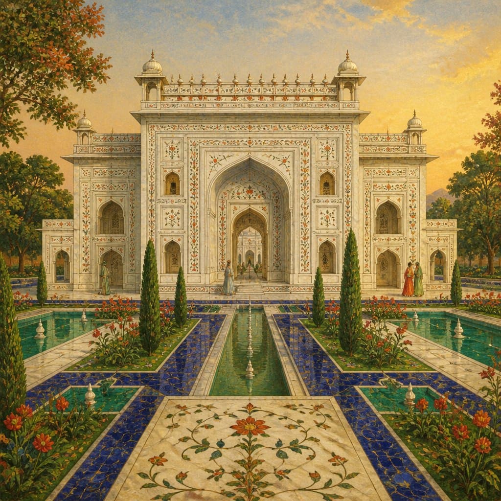 AI-generated interpretation of Mughal Art