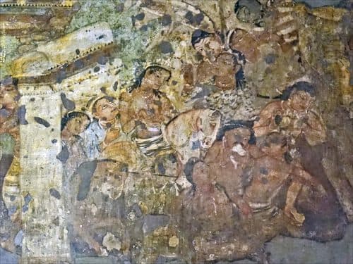 Ajanta Cave 1 Mahajanaka Jataka mural on horse — Ancient Indian Art