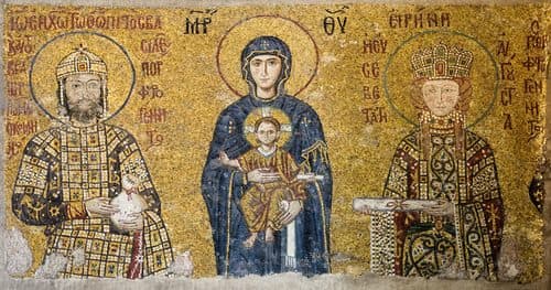 Comnenus mosaics Hagia Sophia — Byzantine Art