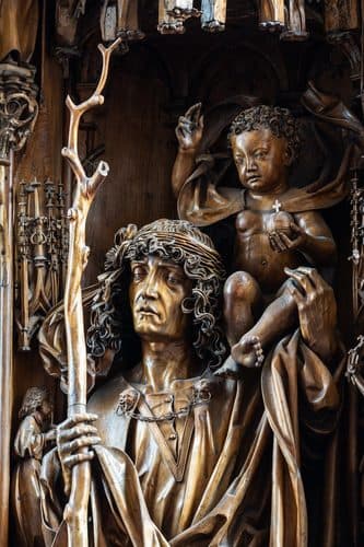 Kefermarkt Kirche Flügelaltar Christophorus 03 — Gothic Art
