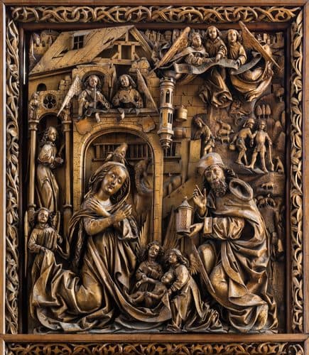 Kefermarkt Kirche Flügelaltar Geburt 01 — Gothic Art