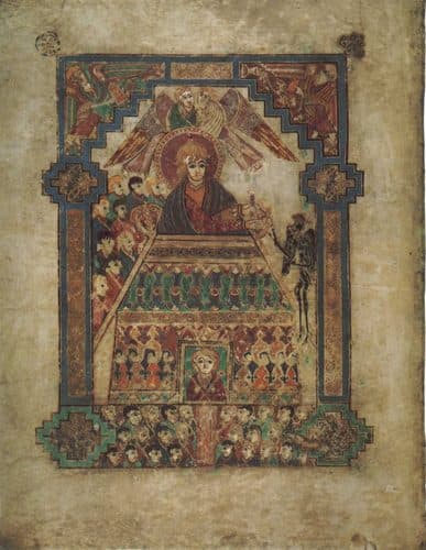 KellsFol202vTemptationOfChrist — Medieval Art