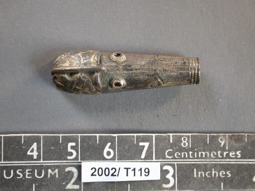 Treasure case 2002 T119, Early Medieval silver terminal from Horncastle, Lincolnshire — Migration Period Art