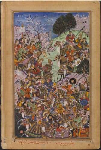 The Victory of the Imperial Mughal Army over Sultan Adam — Mughal Art