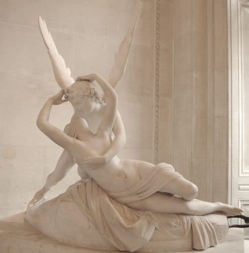 Italian:  Amore e Psiche Psyche Revived by Cupid's Kisstitle QS:P1476,it:"Amore e Psiche "label QS:Lit,"Amore e Psiche "label QS:Les,"Psique reanimada por el beso del amor"label QS:Lfr,"Psyché ranimée par le baiser de l'Amour"label QS:Leu,"Kupido eta Psike (Antonio Canova)"label QS:Lda,"Psyke vækkes til live af Amors kys"label QS:Lmk,"Амор и Психа"label QS:Lbr,"Ar Pok"label QS:Lscn,"Amuri e Psichi"label QS:Lpt,"Psiquê revivida por um beijo do Amor"label QS:Lru,"Амур и Психея"label QS:Lfa,"پسوخه با بوسه کوپیدو جان می‌گیرد"label QS:Lzh,"普西莎与爱神"label QS:Lsr,"Психа оживљена Купидоновим пољупцем"label QS:Lsl,"Psihe, oživljena s Kupidovim poljubom"label QS:Lca,"Psique reviscolada pel petó de l'amor"label QS:Lnl,"Amor en Psyche"label QS:Ltr,"Cupid’in Öpücüğü ile Yeniden Canlanan Psyche"label QS:Luk,"Амур і Психея"label QS:Lpl,"Psyche budzona przez pocałunek Kupidyna"label QS:Lhe,"פסיכה מתעוררת מנשיקת קופידון"label QS:Lzh-tw,"塞姬接收愛之吻"label QS:Lhy,"Ամուրը և Փսիխեան"label QS:Lzh-cn,"普西莎与爱神"label QS:Lko,"큐피드의 키스로 환생한 프시케"label QS:Len,"Psyche Revived by Cupid's Kiss"label QS:Lar,"إحياء النفس من قبلة كيوبيد"label QS:Lel,"Έρως και Ψυχή" — The Neoclassical Era