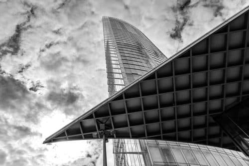 Bonn, Post-Tower -- 2017 -- 2128 (bw) — Postmodern Art