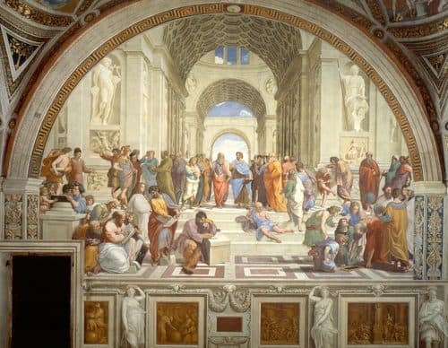 Italian:  Scuola di Atene The School of Athenstitle QS:P1476,it:"Scuola di Atene "label QS:Lit,"Scuola di Atene "label QS:Les,"La escuela de Atenas"label QS:Lis,"Skólinn í Aþenu"label QS:Lms,"Sekolah Athens"label QS:Lbg,"Атинската школа"label QS:Lro,"Școala din Atena"label QS:Lzh-hk,"雅典學院"label QS:Lsk,"Aténska škola"label QS:Loc,"Escòla d'Atèna"label QS:Lzh-hant,"雅典學院"label QS:Lzh-cn,"雅典学院"label QS:Lko,"아테네 학당"label QS:Leo,"La Lernejo de Ateno"label QS:Lcs,"Athénská škola"label QS:Lbs,"Atinska škola"label QS:Lbn,"স্কুওলা দি আতেনে"label QS:Lfr,"L'École d'Athènes"label QS:Ljv,"Sekolah Aténa"label QS:Lhr,"Atenska škola"label QS:Lvi,"Trường Athena"label QS:Llv,"Atēnu skola"label QS:Lsr,"Атинска школа"label QS:Lzh-sg,"雅典学院"label QS:Lnb,"Skolen i Athen"label QS:Laz,"Afina məktəbi"label QS:Lckb,"قوتابخانەی ئەتینا"label QS:Len,"The School of Athens"label QS:Lar,"مدرسة أثينا"label QS:Lhu,"Az athéni iskola"label QS:Leu,"Atenasko Eskola"label QS:Lru,"Афинская школа"label QS:Lcy,"Ysgol Athen"label QS:Lsq,"Shkolla e Athinës"label QS:Lfa,"مکتب آتن"label QS:Lzh,"雅典學院"label QS:Lda,"Skolen i Athen"label QS:Lka,"ათენის სკოლა"label QS:Lja,"アテナイの学堂"label QS:Lia,"Le Schola de Athenas"label QS:Larz,"مدرسة اثينا (لوحه)"label QS:Lhe,"אסכולת אתונה"label QS:Lla,"Schola Atheniensis"label QS:Lfi,"Ateenan koulu"label QS:Lhyw,"Աթենքի դպրոց"label QS:Lta,"ஏதென்சு கல்விக்கூடம்"label QS:Let,"Ateena kool"label QS:Lsr-el,"Atinska škola"label QS:Lel,"Η Σχολή των Αθηνών"label QS:Luk,"Афінська школа"label QS:Ltr,"Atina Okulu"label QS:Lhy,"Աթենքի դպրոց"label QS:Lpt,"Escola de Atenas"label QS:Lmt,"L-Iskola ta' Ateni"label QS:Lbe,"Афінская школа"label QS:Lsr-ec,"Атинска школа"label QS:Llt,"Atėnų mokykla"label QS:Lsl,"Atenska šola"label QS:Ltl,"Paaralan ng Atenas"label QS:Lde,"Die Schule von Athen"label QS:Lsh,"Atenska škola"label QS:Lth,"โรงเรียนแห่งเอเธนส์"label QS:Lpl,"Szkoła Ateńska"label QS:Lsv,"Skolan i Aten"label QS:Lnl,"School van Athene"label QS:Lid,"Mazhab Athena"label QS:Lmk,"Атинската школа"label QS:Lsco,"The Schuil o Athens"label QS:Lnew,"एथेन्सया ब्वनेकुथि"label QS:Lca,"L'escola d'Atenes"label QS:Lzh-hans,"雅典学院"label QS:Lzh-tw,"雅典學院" — The Renaissance
