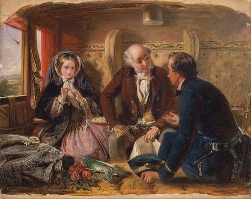 First Class - The Meeting. "And at first meeting loved."title QS:P1476,en:"First Class - The Meeting. "And at first meeting loved.""label QS:Len,"First Class - The Meeting. "And at first meeting loved."" — Victorian Art
